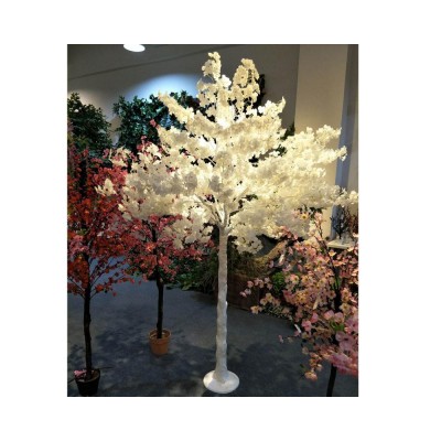 Plastic Pink Artificial Sale Wedding Decoration Table Centerpiece Silk Cherry Blossom Tree