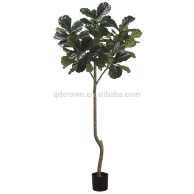 indoor decoration Artificial fiddle leaf fig tree, wholesale artificial Fiddle leaf plant rubber tree